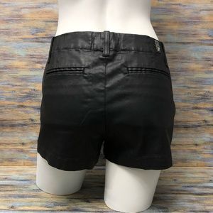 7 For All Mankind Soft Faux Leather Shorts Line Casual Club Wear Black